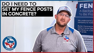 Do I Need To Set My Fence Posts In Concrete?