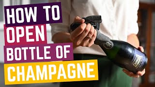 How to Open Champagne Bottle