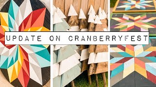 Cranberryfest Update  What I Accomplished so Far  Barn Quilts & 100 Trees