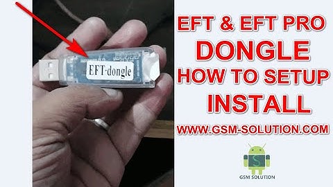 How to setup and install EFT Dongle & EFT Pro Dongle