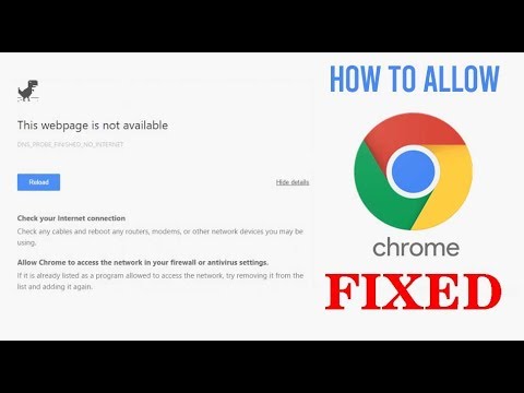 How to allow Chrome to access the network in your firewall or antivirus settings