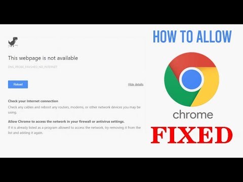 How to allow Chrome to access the network in your firewall or antivirus settings - YouTube