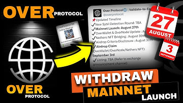 OVER PROTOCOL AIRDROP WITHDRAWAL | OVER PROTOCOL NEW UPDATE | MAINNET LAUNCH | OVER WALLET KYC