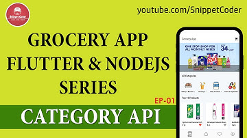 Grocery App - Flutter & NodeJS - Category API - EP01