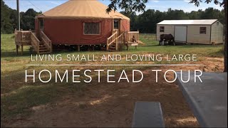 How We Homestead in Georgia living in a Pacific Yurt