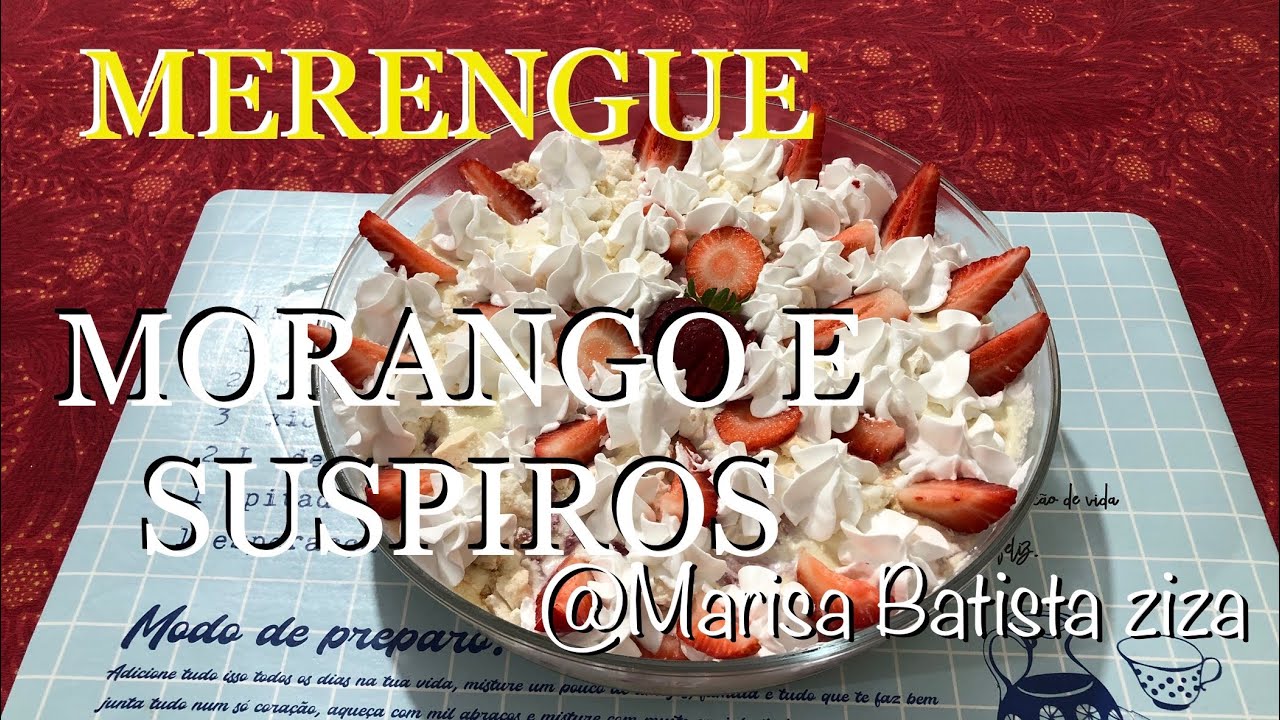 SOBREMESA DE ANO NOVO//Merengue de Morango e Suspiro