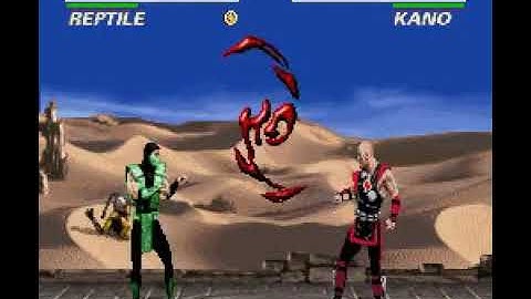 TAS Ultimate Mortal Kombat 3 SNES Reptile Superplay