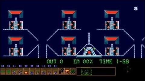 Custom Lemmings level - Cross-town traffic