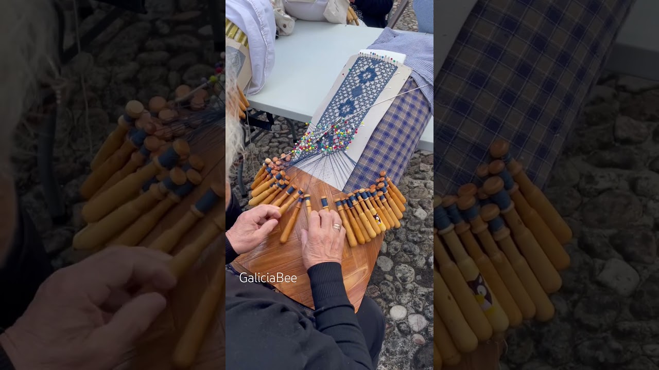 Combined experience = THOUSANDS of years! 👏💛 #art #asmr #bobbinlace #lacemaking #fiberart #castles