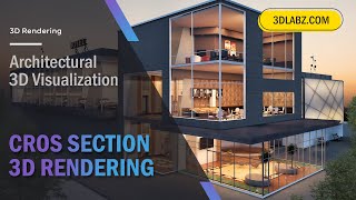 Architectural 3D Cross Section View | Cross Section 3D Rendering for Apartments, Hotels and Showroom