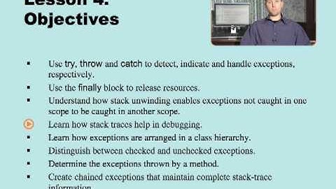 Java Fundamentals: Exception Handling (Video Training)