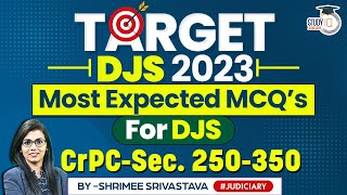 Criminal Procedure code, 1973 | Most Expected MCQ | Section 250- 350 | DJS | Judiciary Criminal Procedure code, 1973 | Most Expected MCQ | Section 250- 350 | DJS | Judiciary