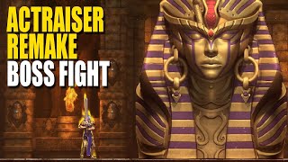Actraiser Renaissance: Kasandora Act 2 Boss Gameplay