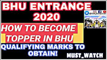 BHU ENTRANCE 2020 MARKS TO QUALIFY| SET YOUR TARGET |#BHU #bhuentrance2020 #BA #BA_LLB #BCOM #BSC