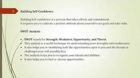 CLASS 9 INFORMATION TECHNOLOGY (402)  PART A UNIT 2 CHAPTER 6 BUILDING SELF CONFIDENCE NOTES