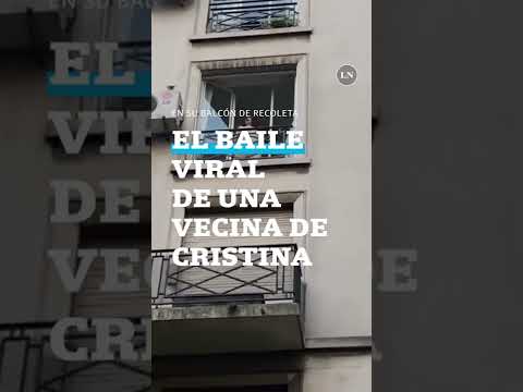 El baile viral de una vecina de Cristina Kirchner en su balcón de Recoleta