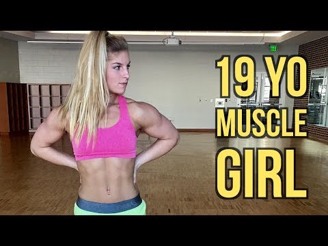 19 years old muscle Fitness girl Liv Roth 