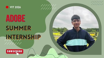Adobe Summer Internship | Interview Experience | VIT 2026 | CSE