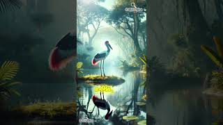🦩The Largest Stork in Africa! 🦩#stork #animalhabitat #naturelovers #animals