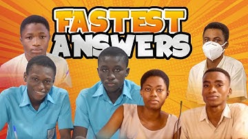 Fastest Answers in NSMQ History #nsmq