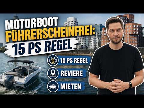 The 15 HP Rule Without a Boat License | Boating Areas and Renting Explained | BootsschuleX