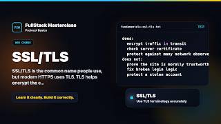 SSL/TLS Explained | FullStack Masterclass Fundamentals Course