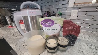 Make your own fresh soy milk at home with boba and chia by Bonny's Life Vlogs 60 views 1 year ago 3 minutes