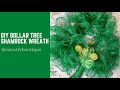 DIY DOLLAR TREE SHAMROCK WREATH