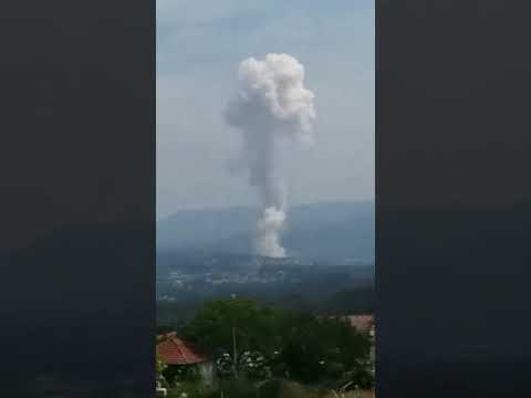 Alarma en Tui por la explosión de una pirotécnica que se sintió a varios kilómetros de distancia