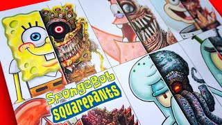 HORROR Artist vs SpongeBob ✍ Corrupting Kids Cartoons