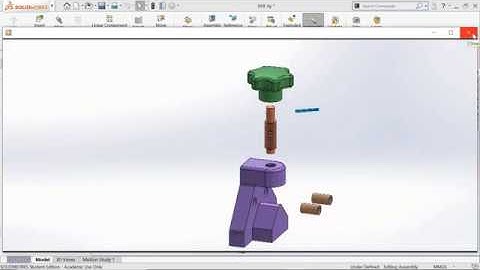 Explode - Collapse Animation - Drill Jig Assembly - Solidworks Part 3/4