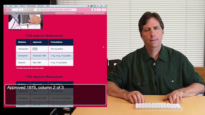 Screen Reader Demo for Digital Accessibility