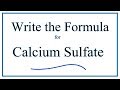 Calcium and Sulfate Compounds