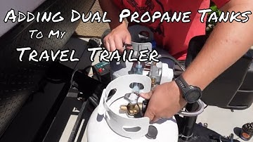 How To Install Dual Propane Tanks - No Boundaries NoBo 19.3 Travel Trailer