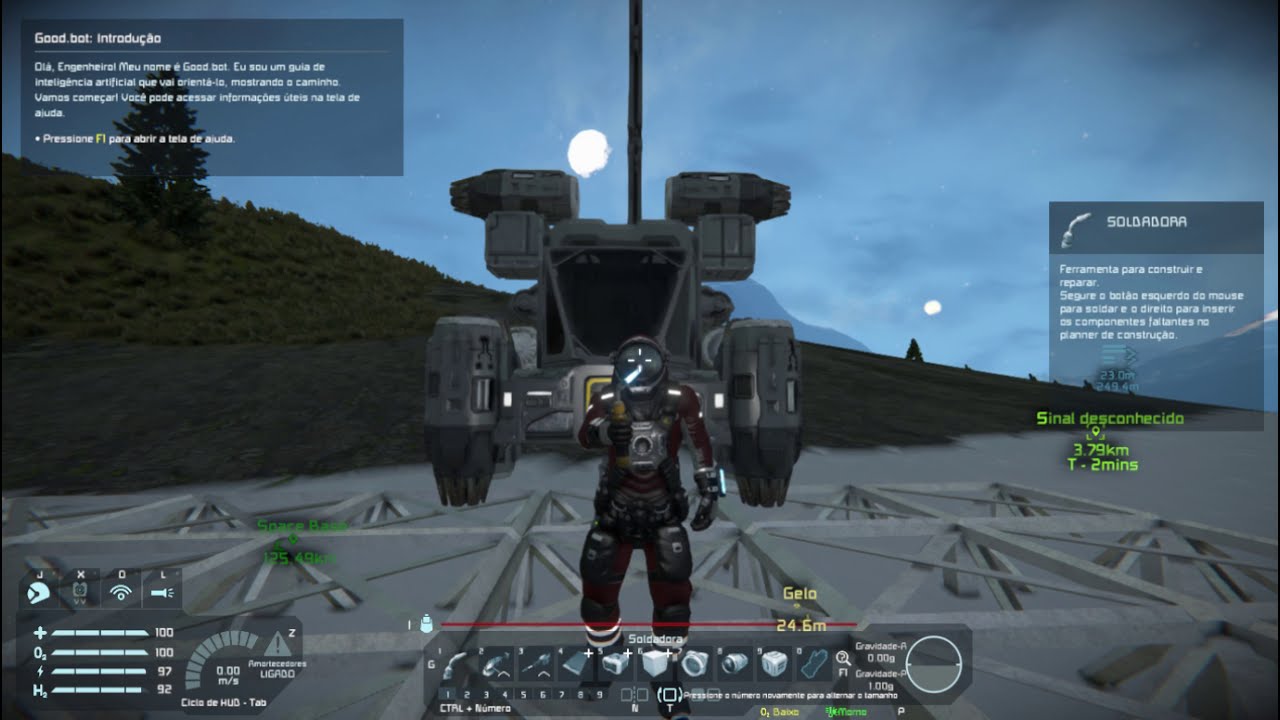 Como jogar Space Engineers - bateria da nave (Nave Asterix)Tutorial PT ...