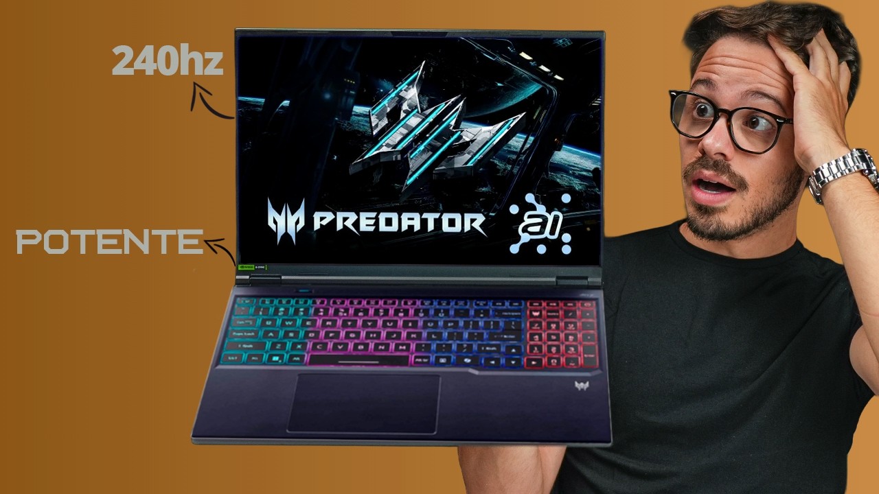 POTENTE, COMPLETO, mas... Notebook Gamer Helios NEO 16 AI - tem RTX 5070 e um defeito