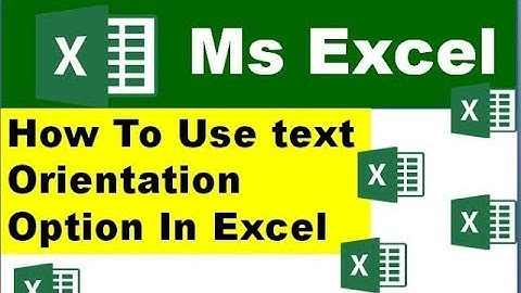 How To Use text Orientation Option In Excel  in English? || Excel tips and tricks