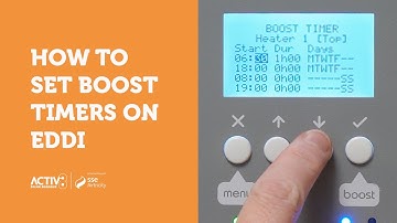 How To Set Boost Timers - Eddi Hot Water Divert