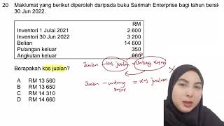 Prinsip Perakaunan Tingkatan 5 (kos jualan) | Percubaan SPM 2023 Pahang