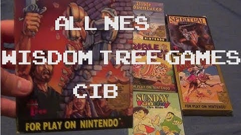 All NES Wisdom Tree (Bible Games) Game Collection CIB!