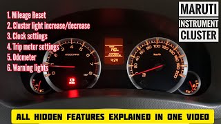 Maruti Suzuki Old Ertiga/Swift/Dzire Instrument cluster All features explained.#ertiga #swift #dzire