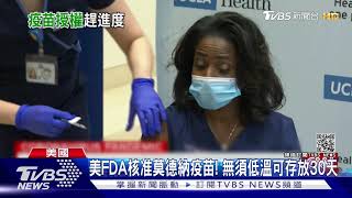 美FDA核准莫德納疫苗! 無須低溫可存放30天｜TVBS新聞