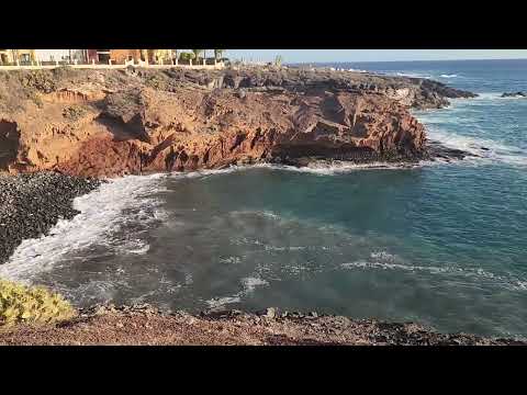 Hermosa costa de Mar desde Las Islas Canarias