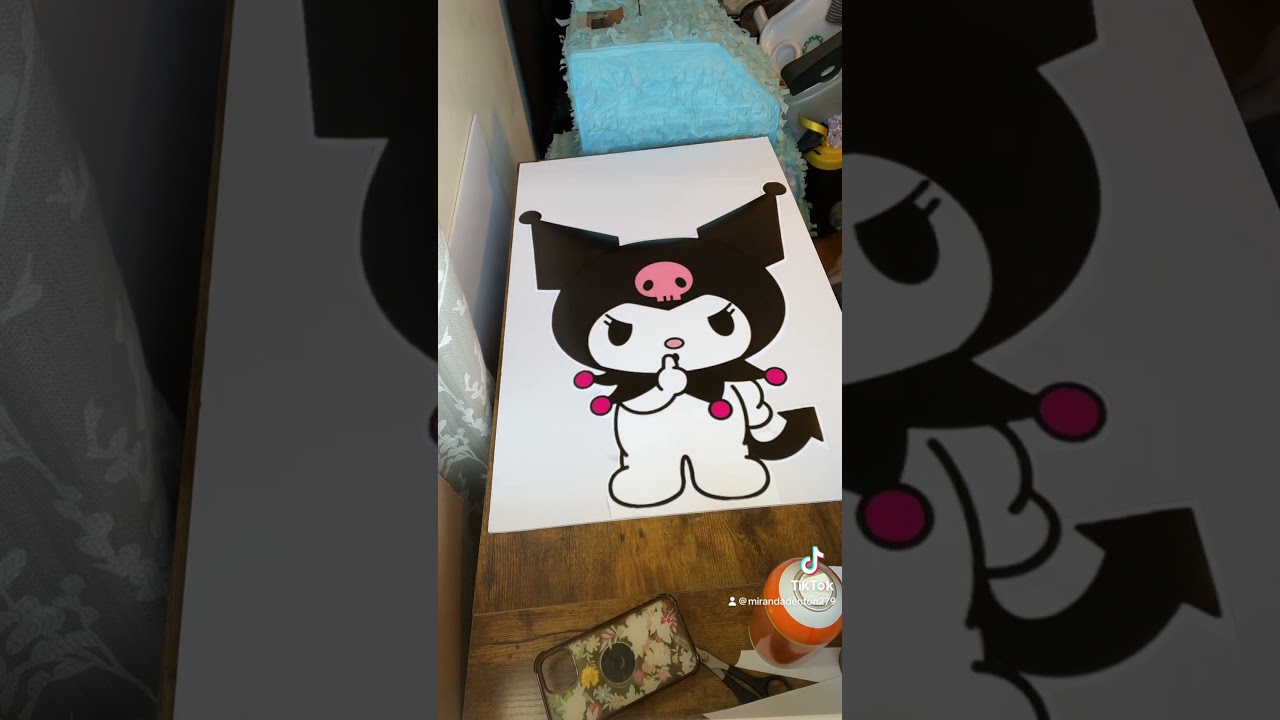 DIY foam props #diy #partyprops #foamcraft #kuromi