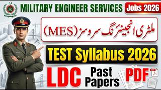 MES LDC Syllabus 2026 | MES LDC Test Preparation 2026 | MES LDC Past Papers | LDC Test Preparation