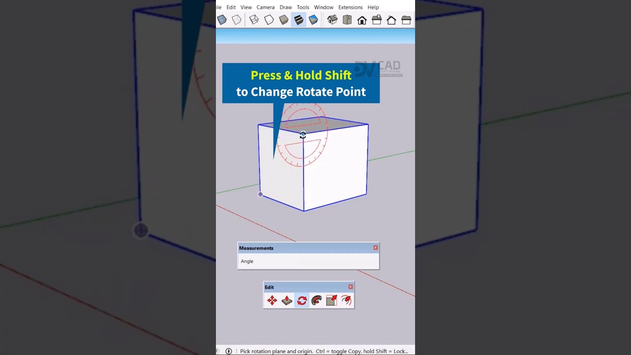 ✅ SketchUp Pro Tip: Rotate Object Faster with Smart Mouse Trick