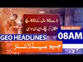 Geo Headlines 08 AM | 2nd April 2021