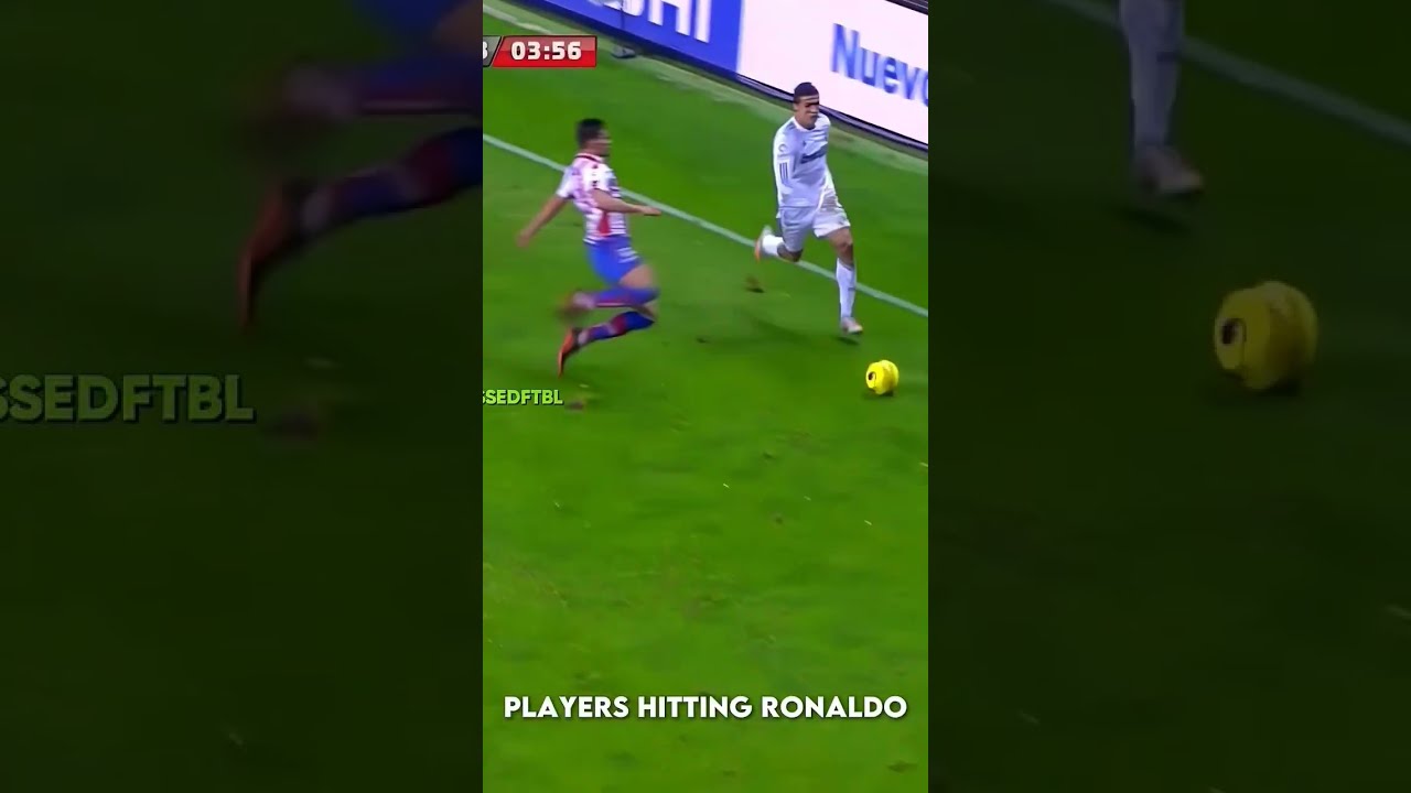 This Image Caption Reads Players Hitting Ronaldo His Revenge It Seems To Be A Humorous Or Exag 