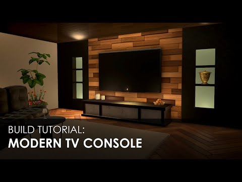 FFXIV HOUSING Build Tutorial: Modern TV Console