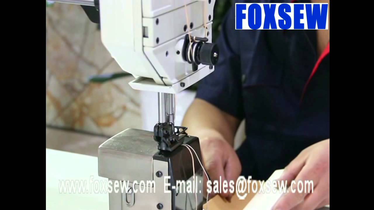 Single Needle Post Bed Walking Foot Extra Heavy Duty Upholstery Sewing Machine for Leather Sofa